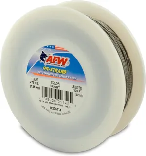 American Fishing Wire 49 Strand, 7x7 Stainless Steel Leader Cable - Strong Heavy Duty Fishing Wire for Shark and Up to 900lb Test
