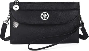 Angel Kiss Crossbody Bags Small Purses for Women Vegan Leather Cell Phone Wallet Purse with Wristlet Strap