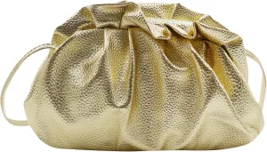 ANKOMINA Women Cloud-Shaped Dumpling Bag Fashion Ruched Crossbody Bag Cell Phone Clutch Purse Clip Shoulder Handbag