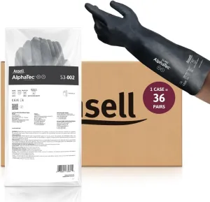 Ansell AlphaTec 53-002 Anti-Static Neoprene Chemical Resistant Protection Work Gloves