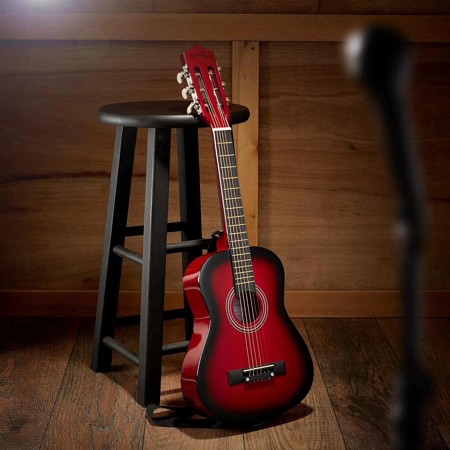 Ashthorpe 30-inch Beginner Acoustic Guitar Package (Red), Basic Starter Kit w/Gig Bag, Strings, Strap, Tuner, Picks