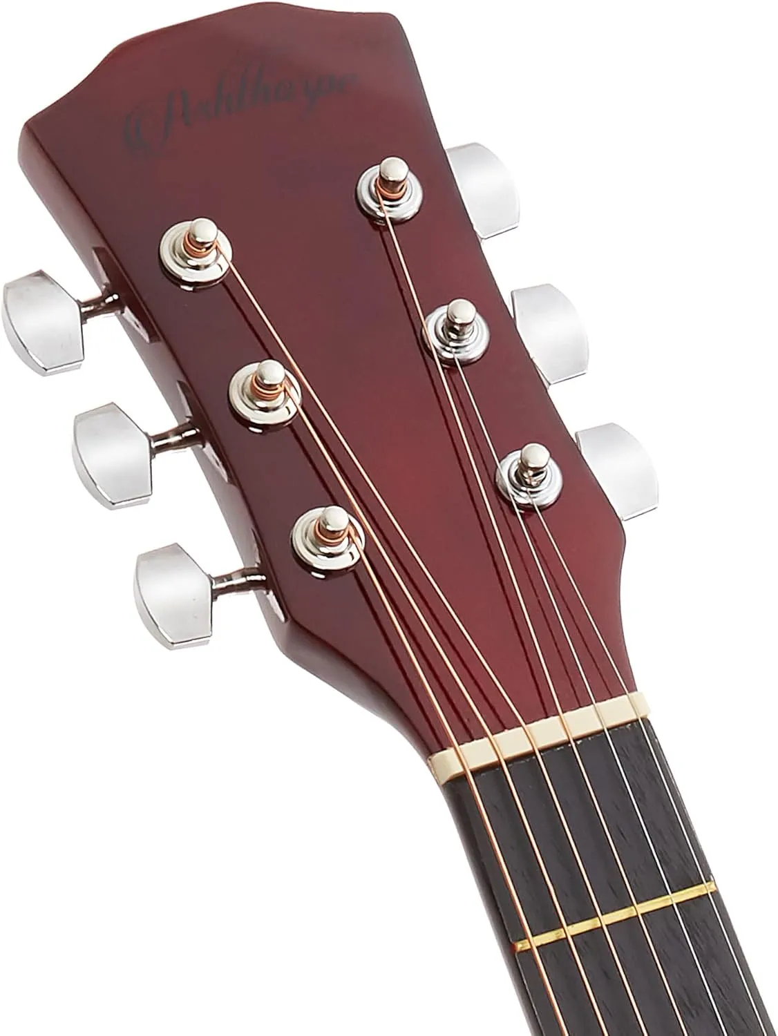 Ashthorpe 41-inch Beginner Cutaway Acoustic Guitar Package (Red), Full Size Basic Starter Kit w/Gig Bag, Strings, Strap, Tuner, Picks