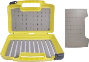 Aventik Streamer Fly Boxes Click Lock Large Streamer Flies Foam Storage Fishing Box Tackle Box Boating Fishing Boxes 14X11X3.35inch/10.43X8.27X3.15inch (SF2 Olivine-14X11X3.35inch)