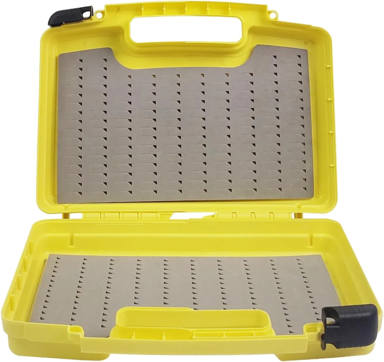 Aventik Streamer Fly Boxes Click Lock Large Streamer Flies Foam Storage Fishing Box Tackle Box Boating Fishing Boxes 14X11X3.35inch/10.43X8.27X3.15inch (SF2 Olivine B B Foams-14X11X3.35inch)