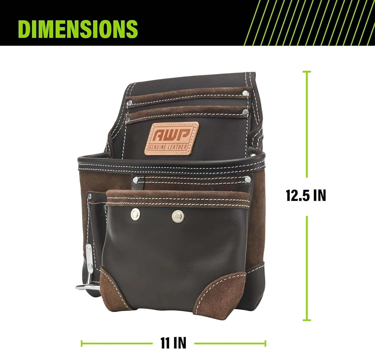 AWP Tool Pouch, Electrician Tool Pouch, Premium, Professional Multi-Pocket Organizer