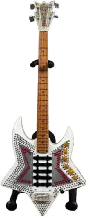 AXE HEAVEN BC-279 Bootsy Collins Space Bass Mini Guitar, White