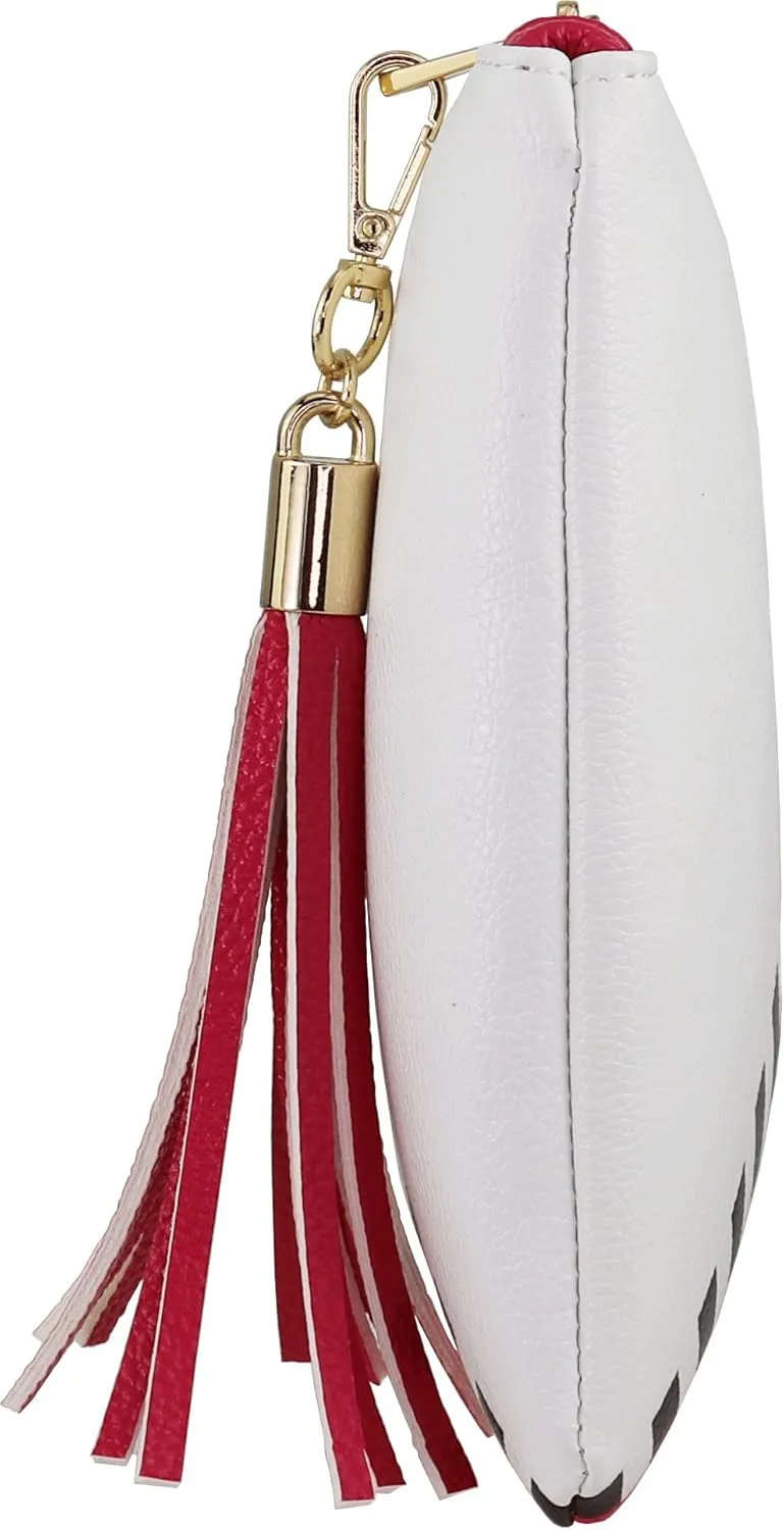 B BRENTANO Vegan Clutch Bag Pouch with Tassel Accent