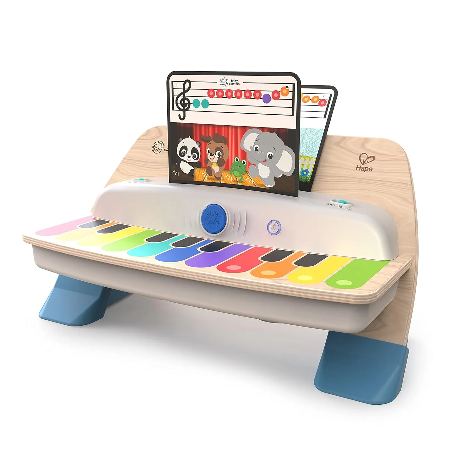 Baby Einstein Together in Tune Piano & Guitar Bundle, Safe Wireless Wooden Musical Toddler Toys, Magic Touch, 6 Months 