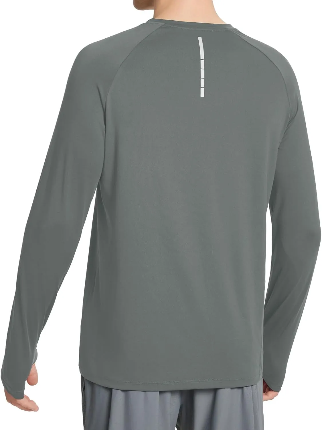 baleaf Men's Long Sleeve Running Shirts Sun Protection UV UPF 50  T Shirts Workout Athletic Gym Quick Dry Zip Pocket