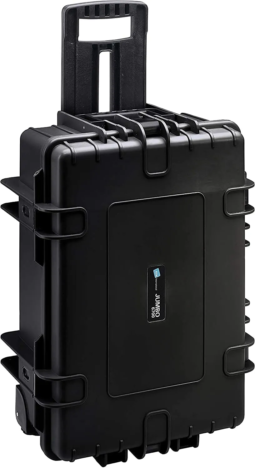 B&W International Jumbo 6700 Outdoor Tool Case with Pocket Tool Boards, Black