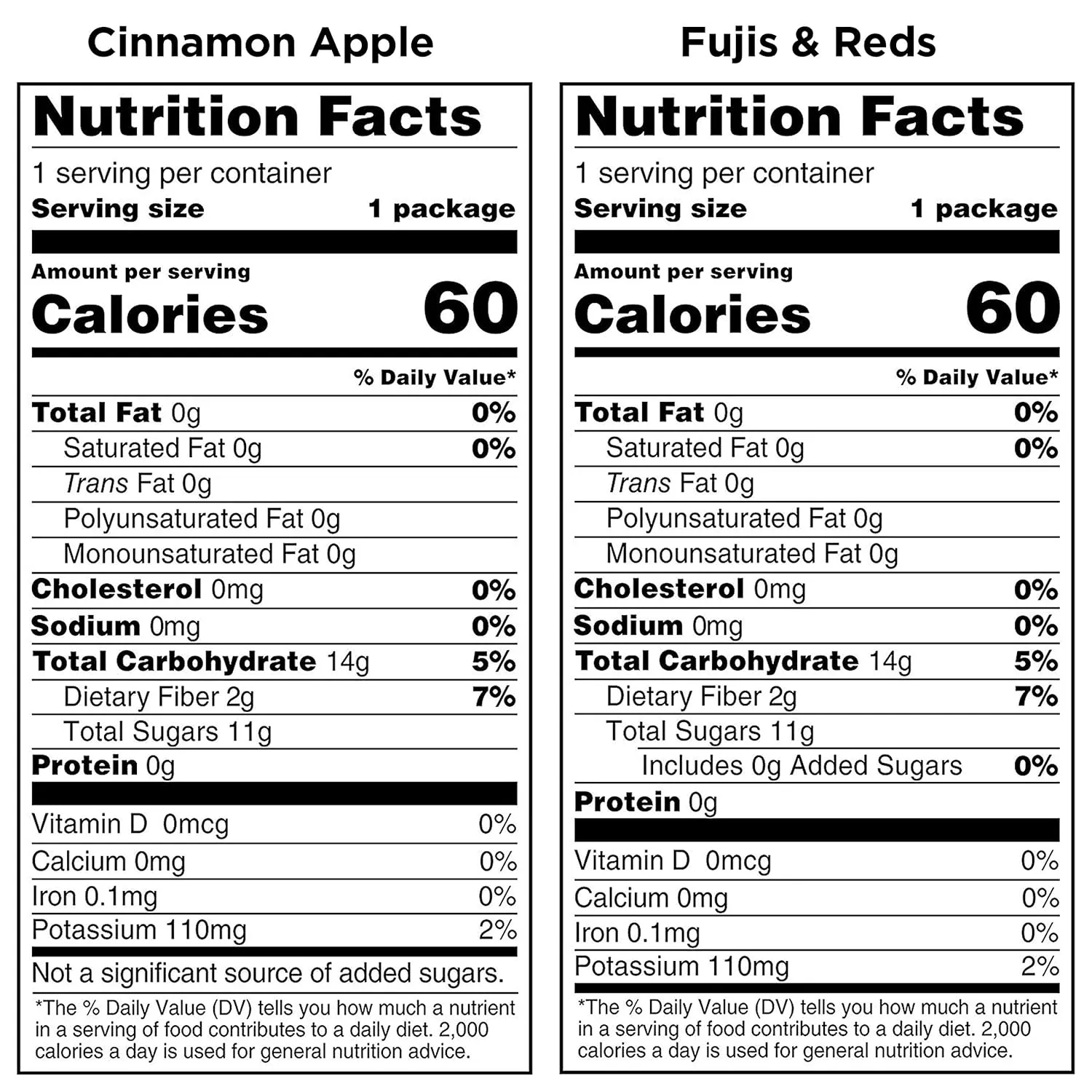 Bare Baked Crunchy, Apples Fuji & Reds and Cinnamon Variety Pack, 0.53 Ounce (Pack of 16)
