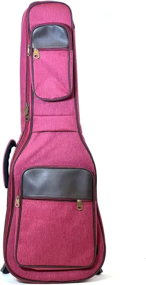 BARTON Electric Guitar Bag 15mm Padded Gig Bag Case 5 Pockets Quick Grip Handles Dual Adjustable Shoulder Strap Electric Guitar Gig Case (Mulberry Truffle)
