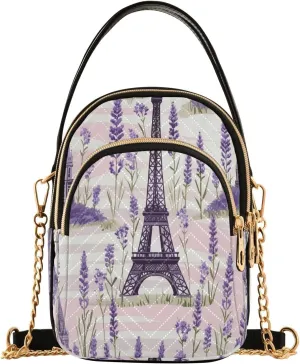 Beautiful Flamingos Shoulder Bags for Women Retro Classic Handbag Purse Small Purses with Chain
