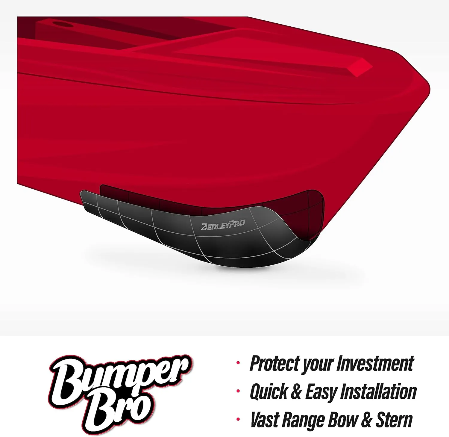 BerleyPro Bumper Bro Kayak Keel Guard for Hull Protection. Compatible with Hobie Kayaks, Hobie Outback, Hobie Pro Angler, Hobie Compass, Hobie Passport, Hobie Revolution, Hobie Lynx