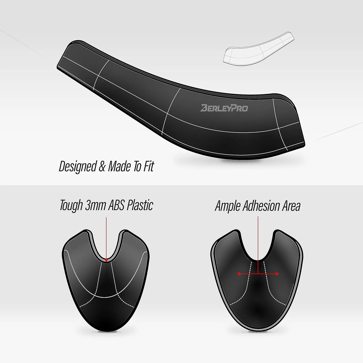 BerleyPro Bumper Bro Kayak Keel Guard for Hull Protection. Compatible with Hobie Kayaks, Hobie Outback, Hobie Pro Angler, Hobie Compass, Hobie Passport, Hobie Revolution, Hobie Lynx