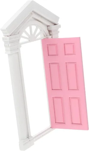 BESPORTBLE 1Pc Miniature Dollhouse Door with Open Design for Fairy Garden Mini House Furniture Accessory for Dollhouse Decor