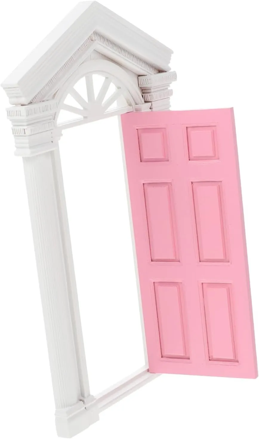 BESPORTBLE 1Pc Miniature Dollhouse Door with Open Design for Fairy Garden Mini House Furniture Accessory for Dollhouse Decor