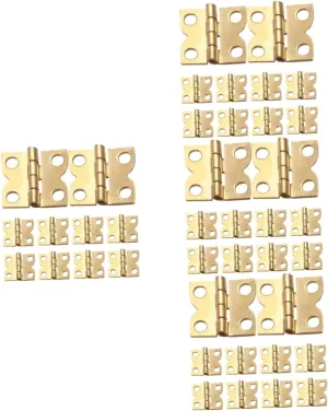 BESPORTBLE 4 Sets Retro Decorative Mini Hinge Doll House Miniature Furniture DIY Hinge Tiny Cabinet Door