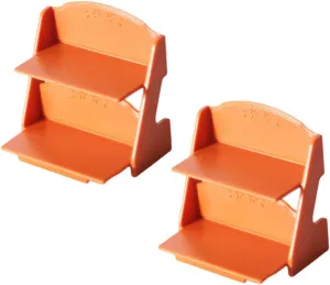 BESPORTBLE 4sets Dollhouse Miniature Shelf Double-Tier Mini House Plant Pot Rack Miniature Furniture Props Accessory 2pcs*4