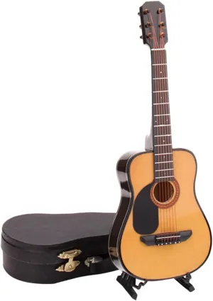 BESTonZON 1pc Mini Guitar Model Decoration Lifelike Household Prop for Teaching Aid Adorable Design Musical Instrument Display for Home and Photography