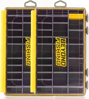 Beyond Fishing Waterproof Tackle Box for Fishing, 3600 2-Pack