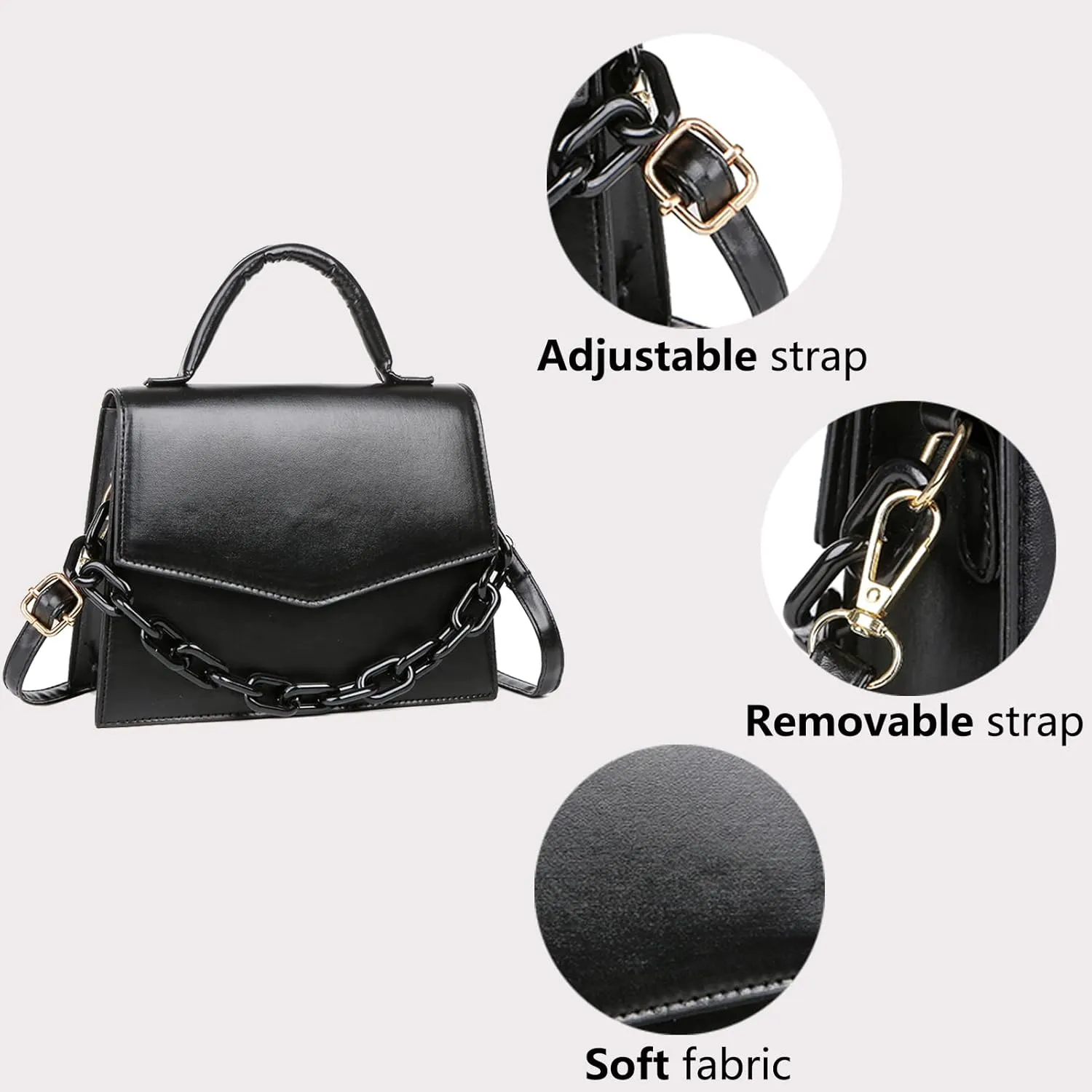 BIBDOO Mini Purses for Women Small Handbag Cute Crossbody Bag