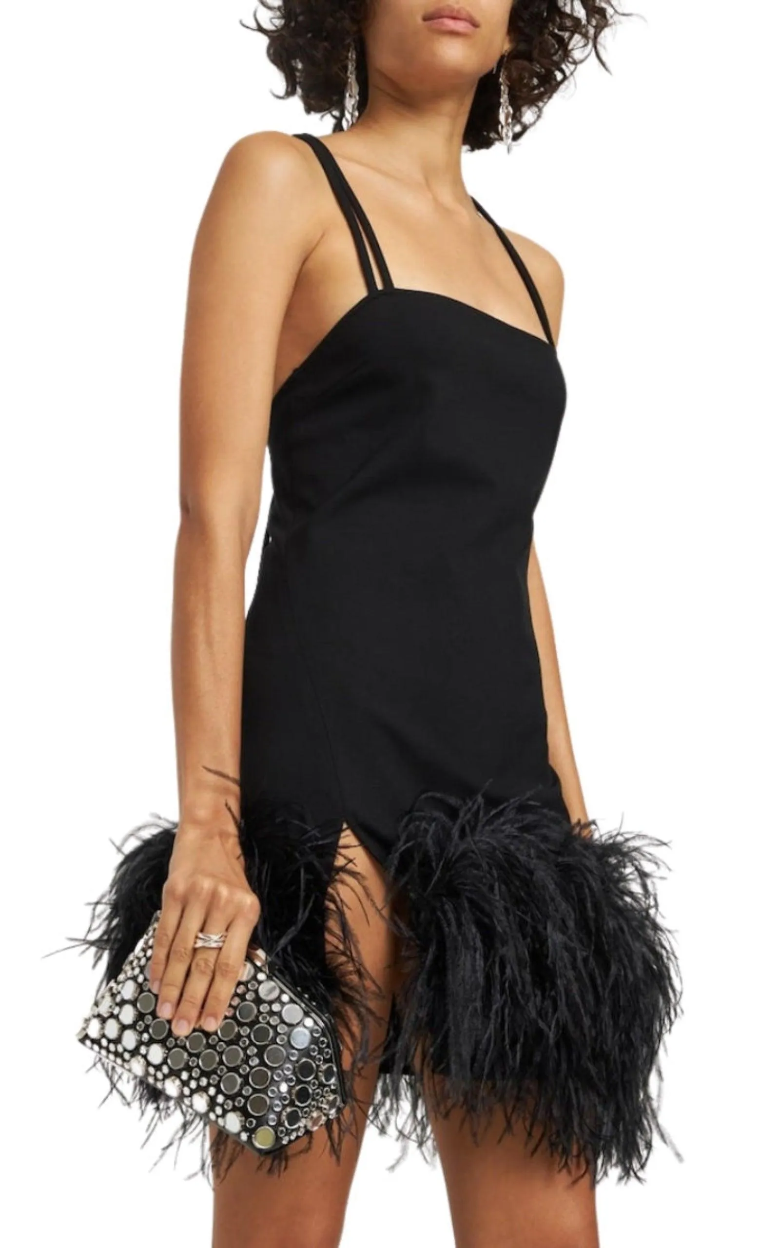 Black Midnight Workmanship Mirror Clutch