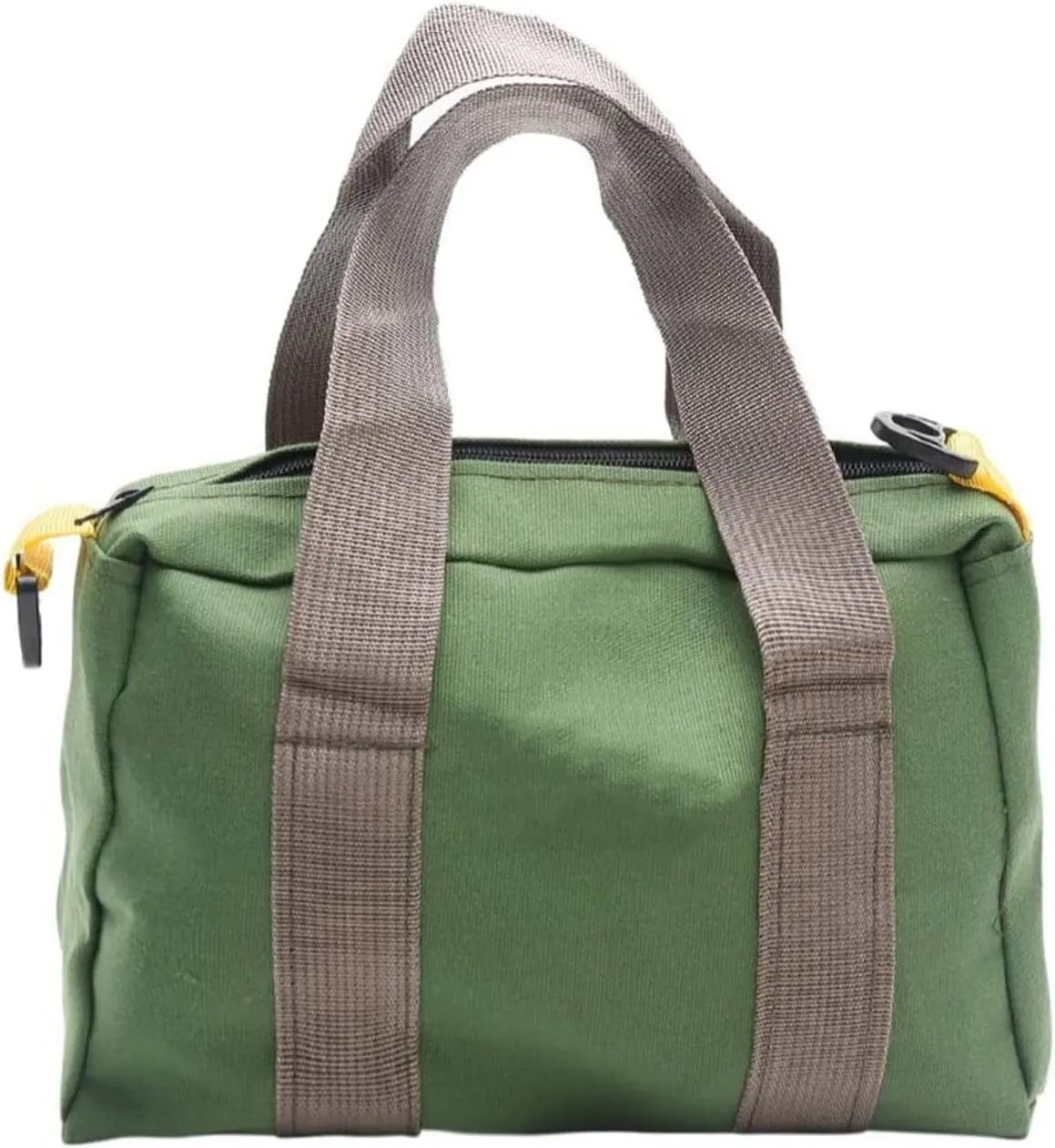BLIRITEL 16 Inch Wide Mouth Tool Bag, Heavy Duty Canvas Tool Storage Bag, Large Capacity Handbag, Multi-function Tool Organizer Tote Bag for Storage Wrenches Pliers (Green -16 Inch)