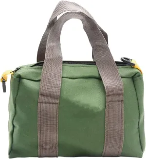 BLIRITEL 20 Inch Wide Mouth Tool Bag, Heavy Duty Canvas Tool Storage Bag, Large Capacity Handbag, Multi-function Tool Organizer Tote Bag for Storage Wrenches Pliers (Green - 20 Inch)