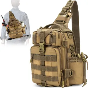 BLISSWILL Outdoor Tackle Bag - Large Water-Resistant Fishing Backpack