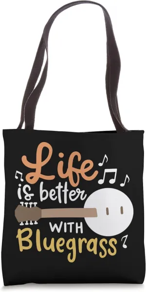 Bluegrass Countrymusic Banjo Player Tote Bag