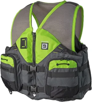 BLUESTORM Sportsman Life Jacket PFD - US Coast Guard (USCG) Approved Type 3 Life Vest Preserver for Fishing, Kayaking, & More
