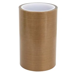 BOMEI PACK PTFE Glass Cloth Tape, 6 "x 33 ft High Temperature PTFE Tape Abrasion Resistant Surface Protection for Vacuum Sealer Machine