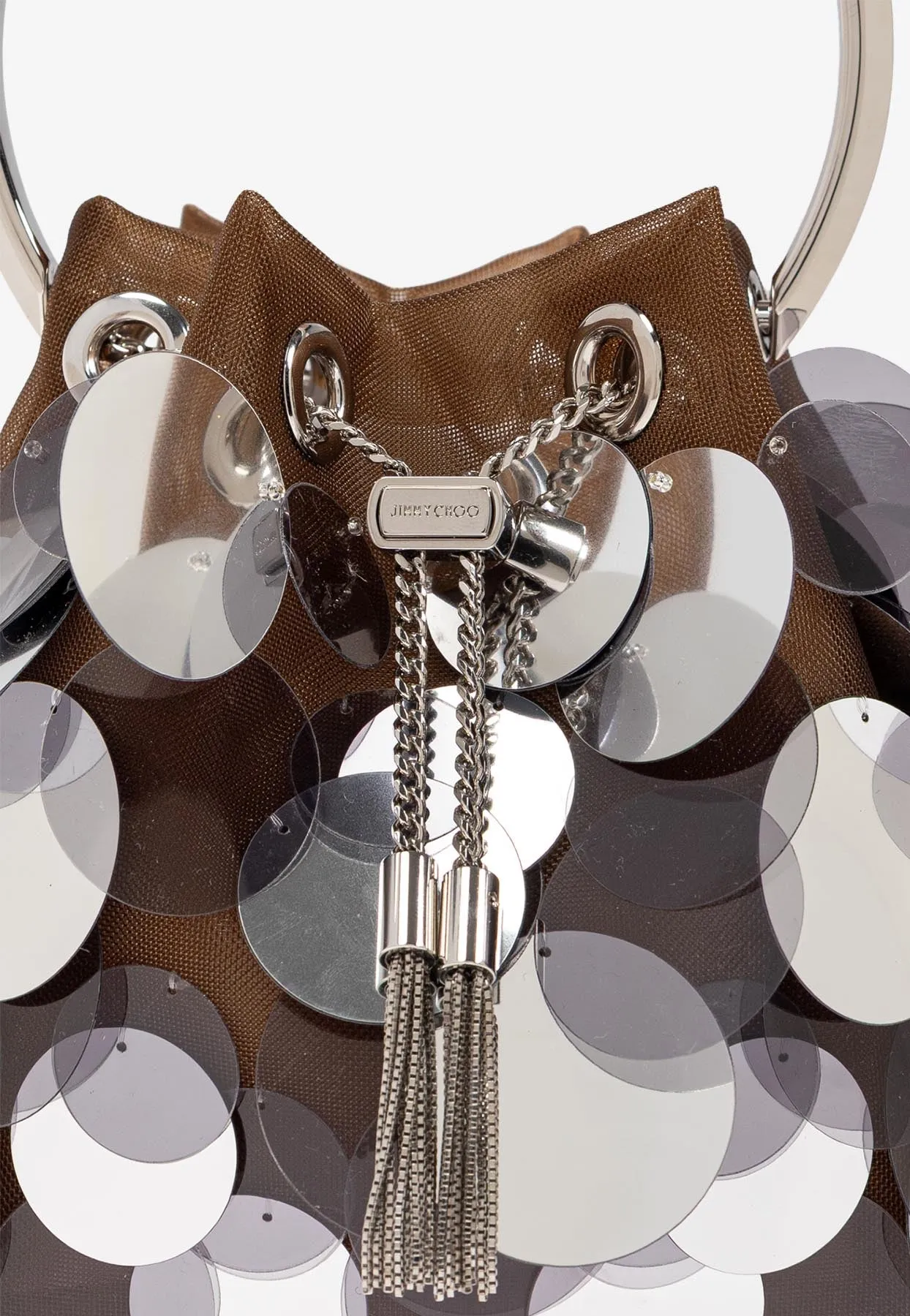 Bon Bon Mesh Paillette Bucket Bag