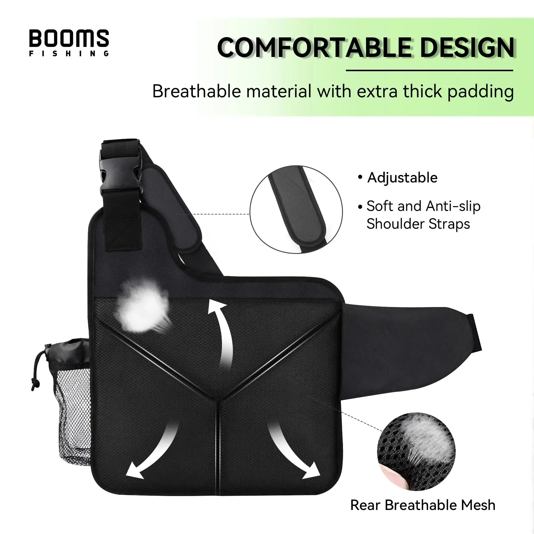 Booms Fishing IB1 Fishing Bag High-Capacity Tackle Storage Bags Large Sea Freshwater Backpack Carpfishing Professional Equipmen