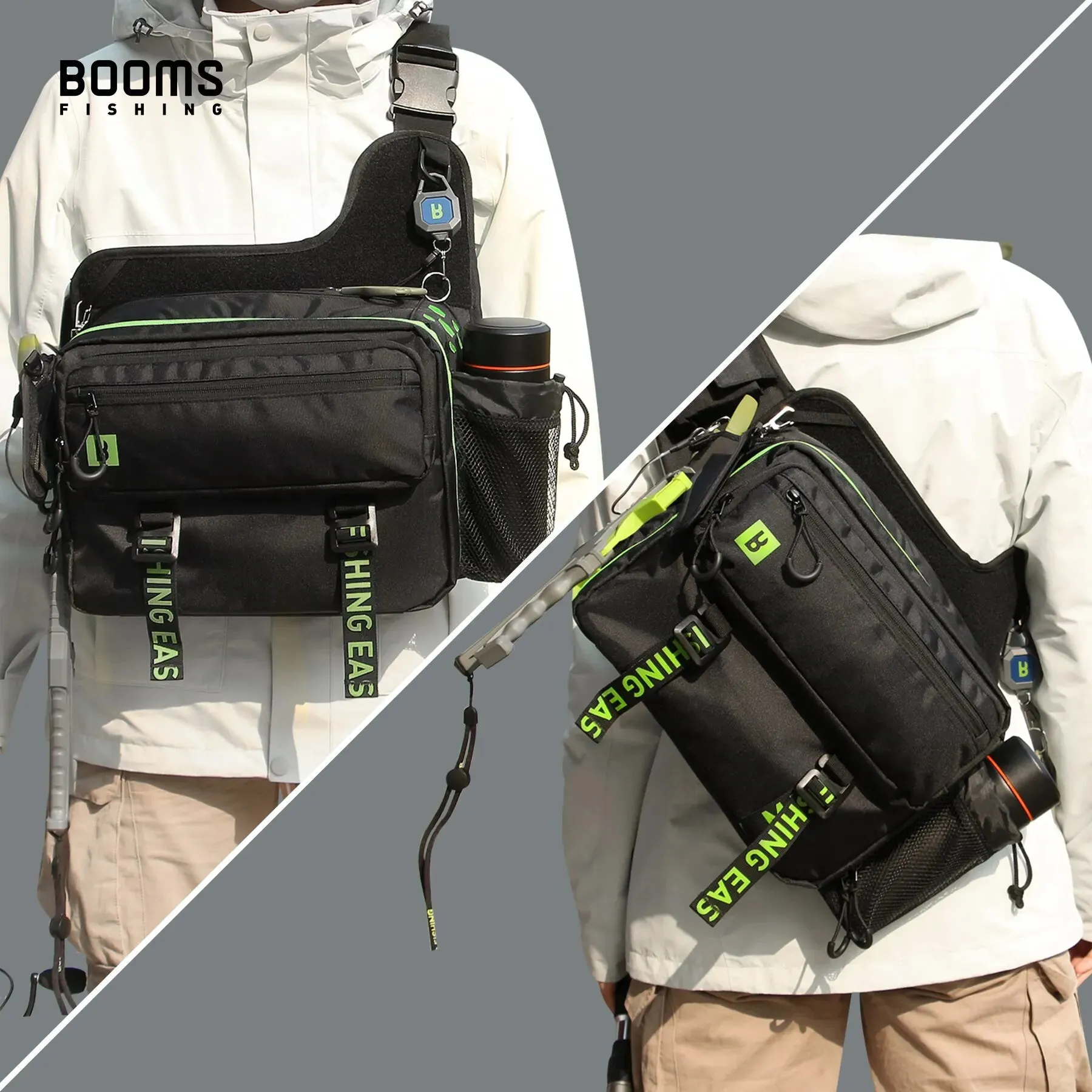 Booms Fishing IB1 Fishing Bag High-Capacity Tackle Storage Bags Large Sea Freshwater Backpack Carpfishing Professional Equipmen
