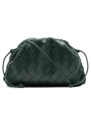 Bottega Veneta Intrecciato Mini Pouch Bag Raintree
