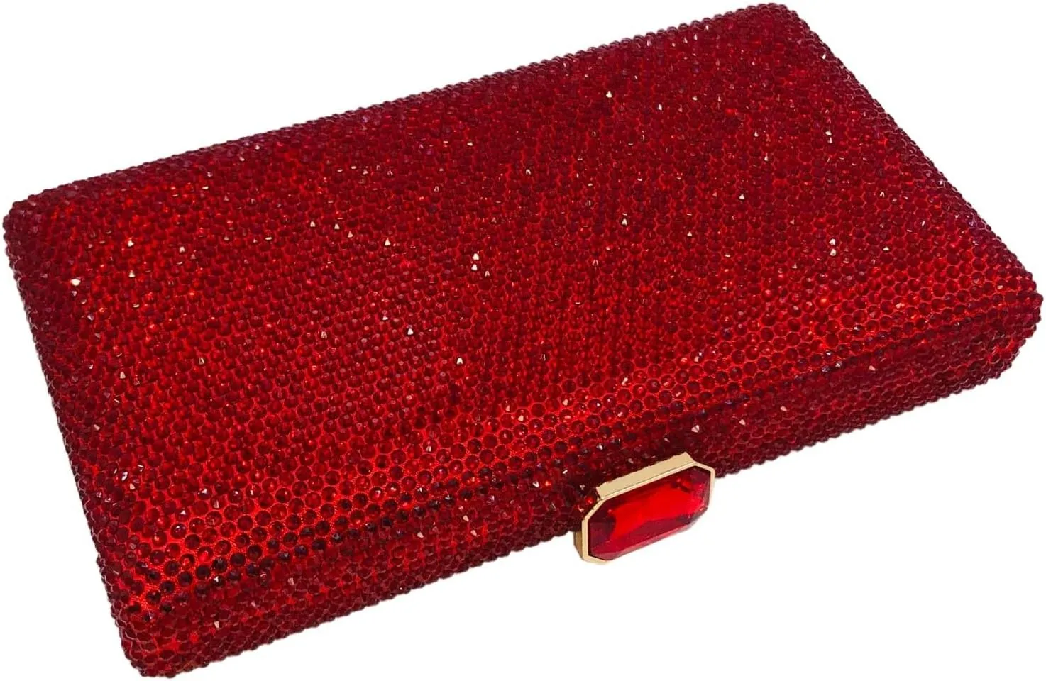 Boutique De FGG Crystal Evening Bags for Women Formal Party Box Clutch Wedding Rhinestone Handbags Bridal Clutch Purse,Mini