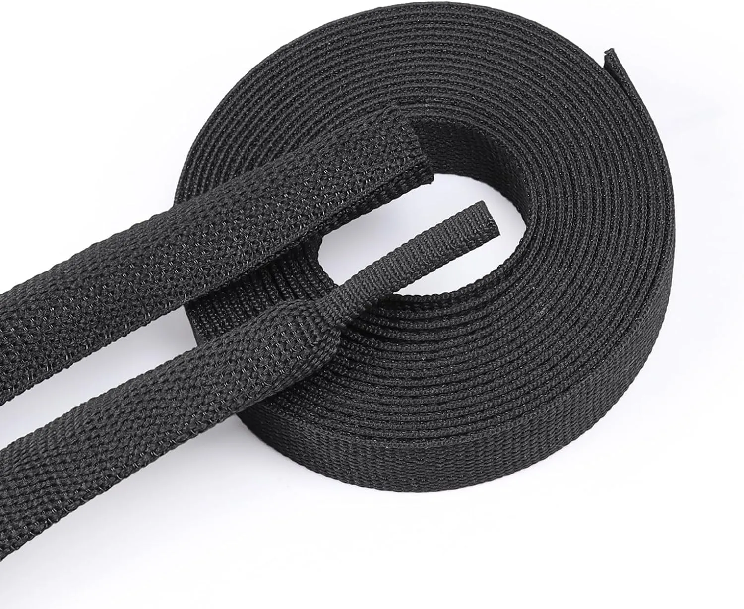 Braided Sleeving 2:1 Shrinkable Fabric Heat Shrink Tubing- Abrasion Protection Flexibility Wiring Harness Cable Sheath (1/2" ID, 30ft)