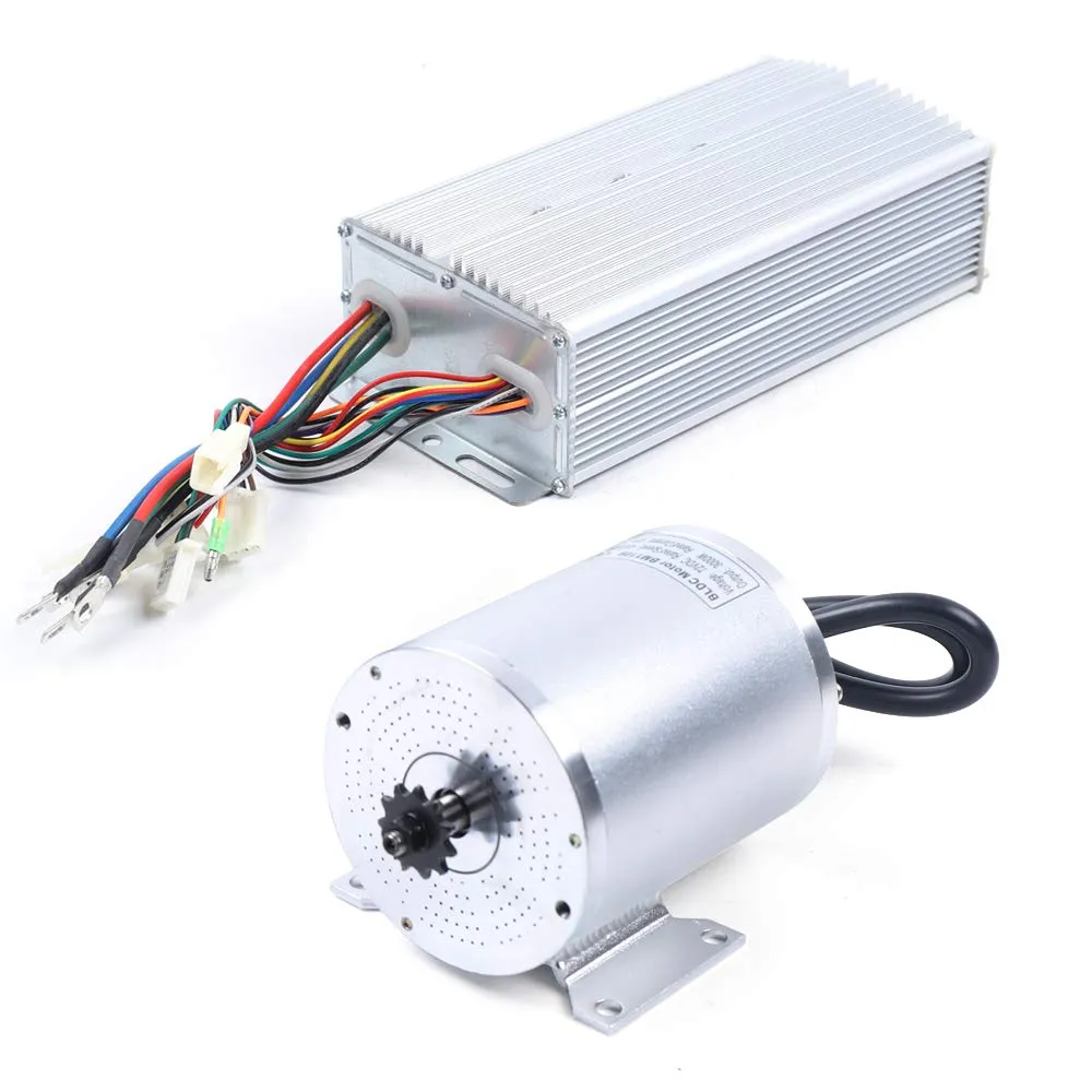 Brushless Motor Kit, Mini Electric Car DIY BLDC Brushless Motor Speed Controller Kit for Electric Scooter E-Bike Engine Motorcycle 3000W 72V