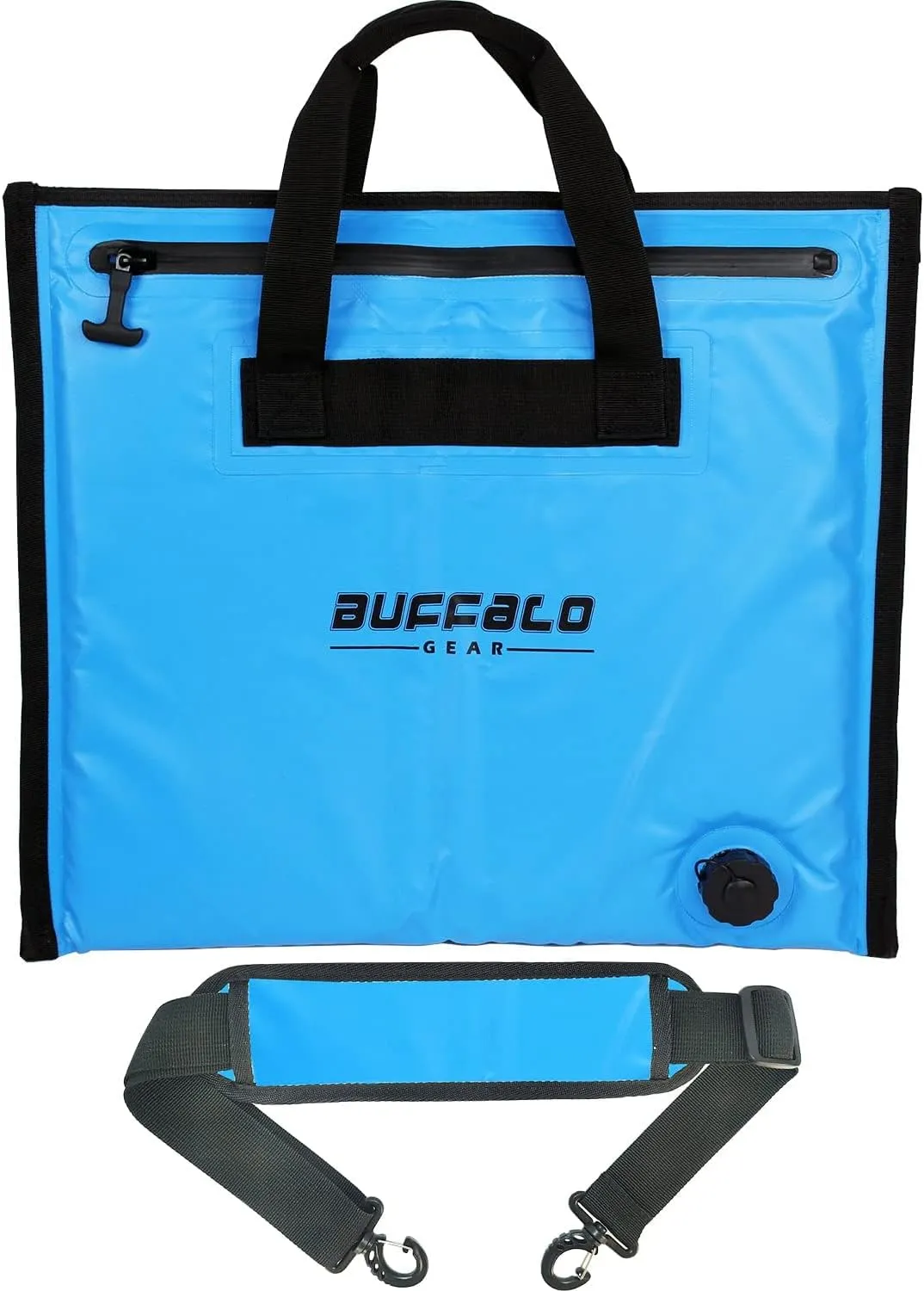 Buffalo Gear Insulated Cooler Bag - 20x18in Bait Cooler, Waterproof Fish Kill Bag