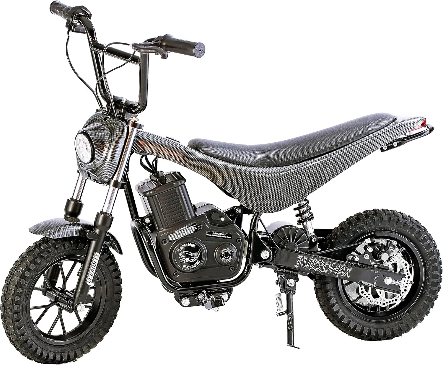 Burromax TT350R Electric Dirt Bike for Kids, 350w 24v 10ah Lithium Ion, 2 Speeds, 17 Mph, Up to 180lb Rider, Off-Road Electric Mini Bike