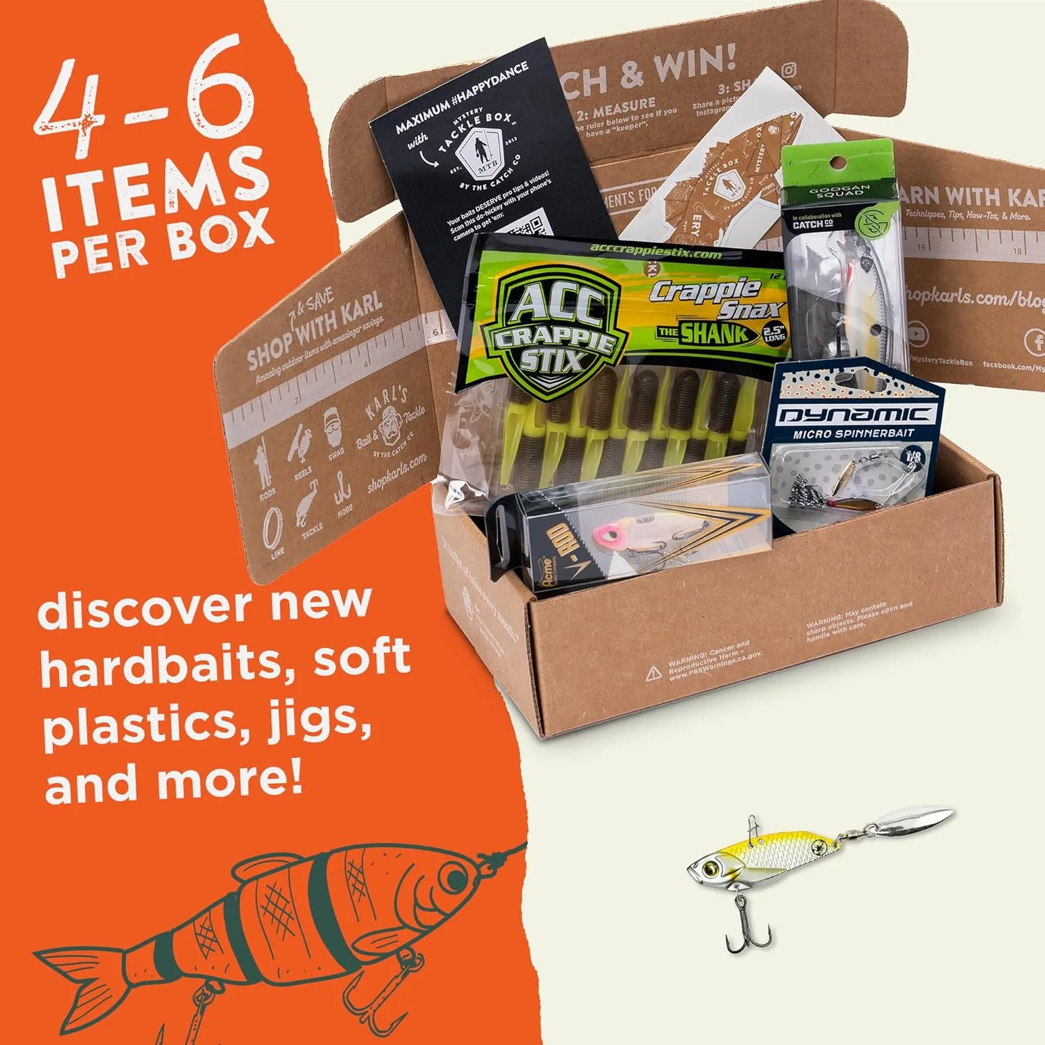 Catch Co Mystery Tackle Box Panfish & Trout Fishing Kit | Trout Fishing | Crappie | Bluegill | Perch | Sunfish | Panfish Fishing