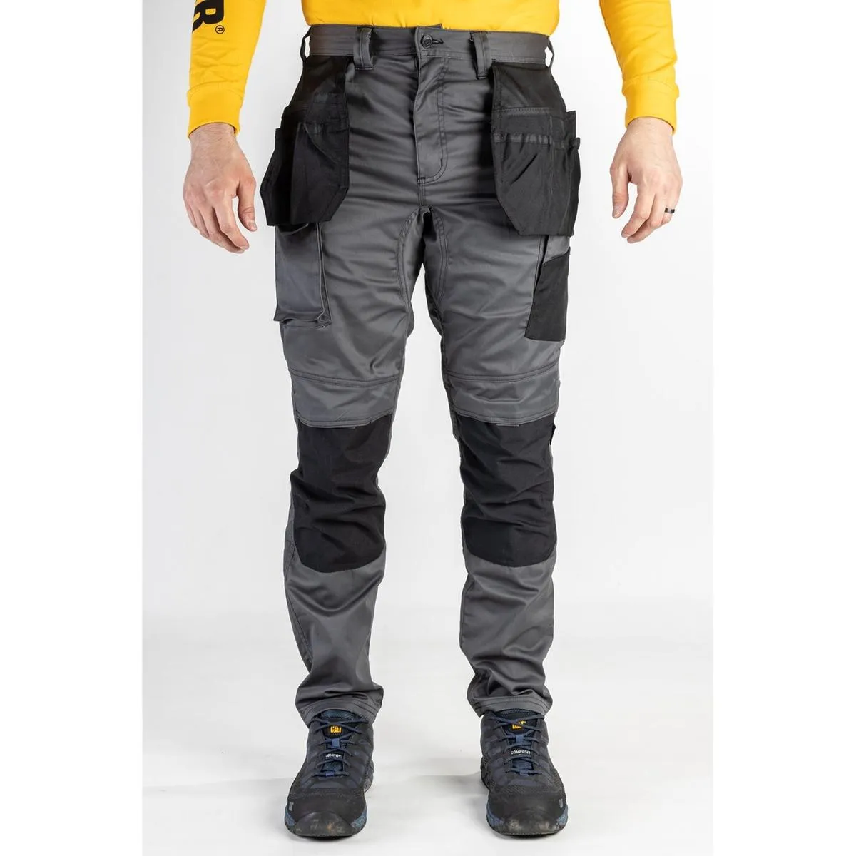 Caterpillar Essentials Stretch Knee Pocket DARK SHADOW-BLACK