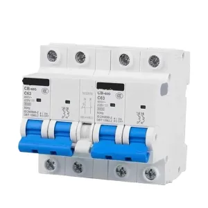 CB-60A DC Electric Solar Energy Dual Power Manual Transfer Switch Circuit Breaker AC 220V 380V 400V MCB 50A 63A(6A)