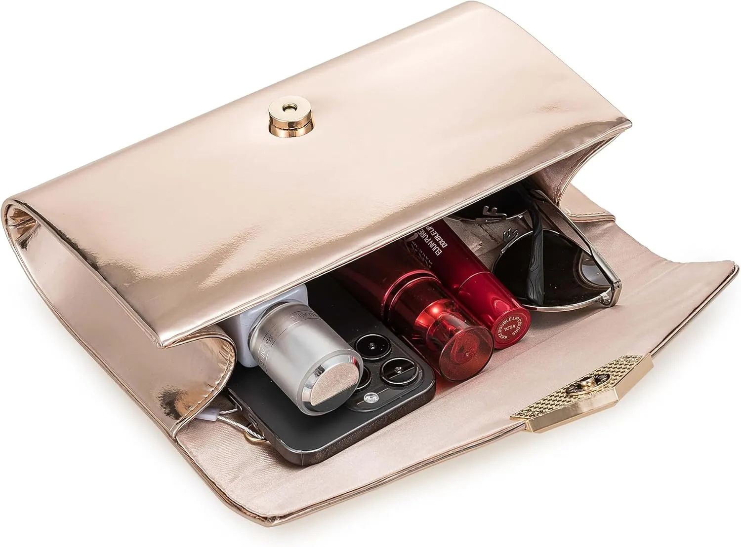 CHARMING TAILOR PU Clutch Purse for Women Evening Bag Chic Clutch Handbag for Special-occasion
