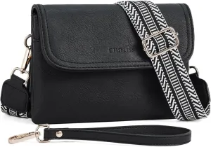 CHOLISS Small Crossbody Bags for Women, Wristlet Wallets for Women Small Trendy Vegan Leather Phone Purse Handbag for Travel