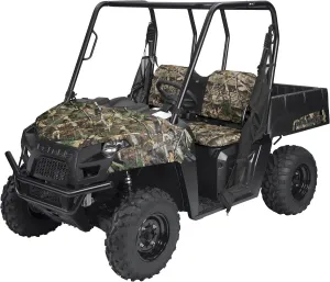 Classic Accessories QuadGear UTV Bench Seat Cover, Fits Polaris Ranger 6x6 800, 800 Full size, Crew 800, 900 XP, Crew 900, Diesel (2015 models and older), Camo