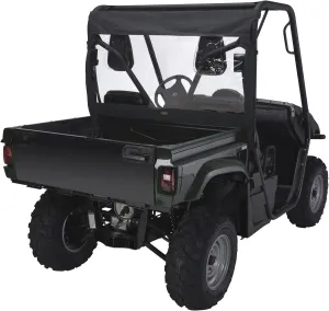 Classic Accessories QuadGear UTV Front/Rear Windshield, Fits Yamaha Rhino, Black