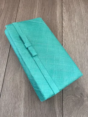 Classic Sinamay Lagoon Clutch Bag for Weddings